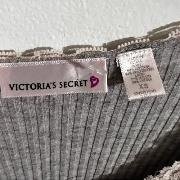 Vintage 90s Victoria’s Secret ribbed lace cotton slip dress - Picture 11 of 13